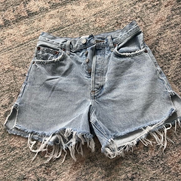 Agolde Dee shortsFrayed Hem Women Shorts. A1